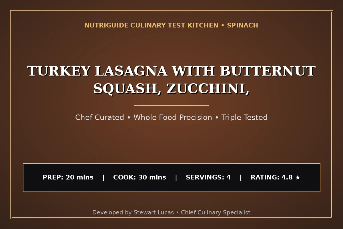 Turkey Lasagna With Butternut Squash, Zucchini,