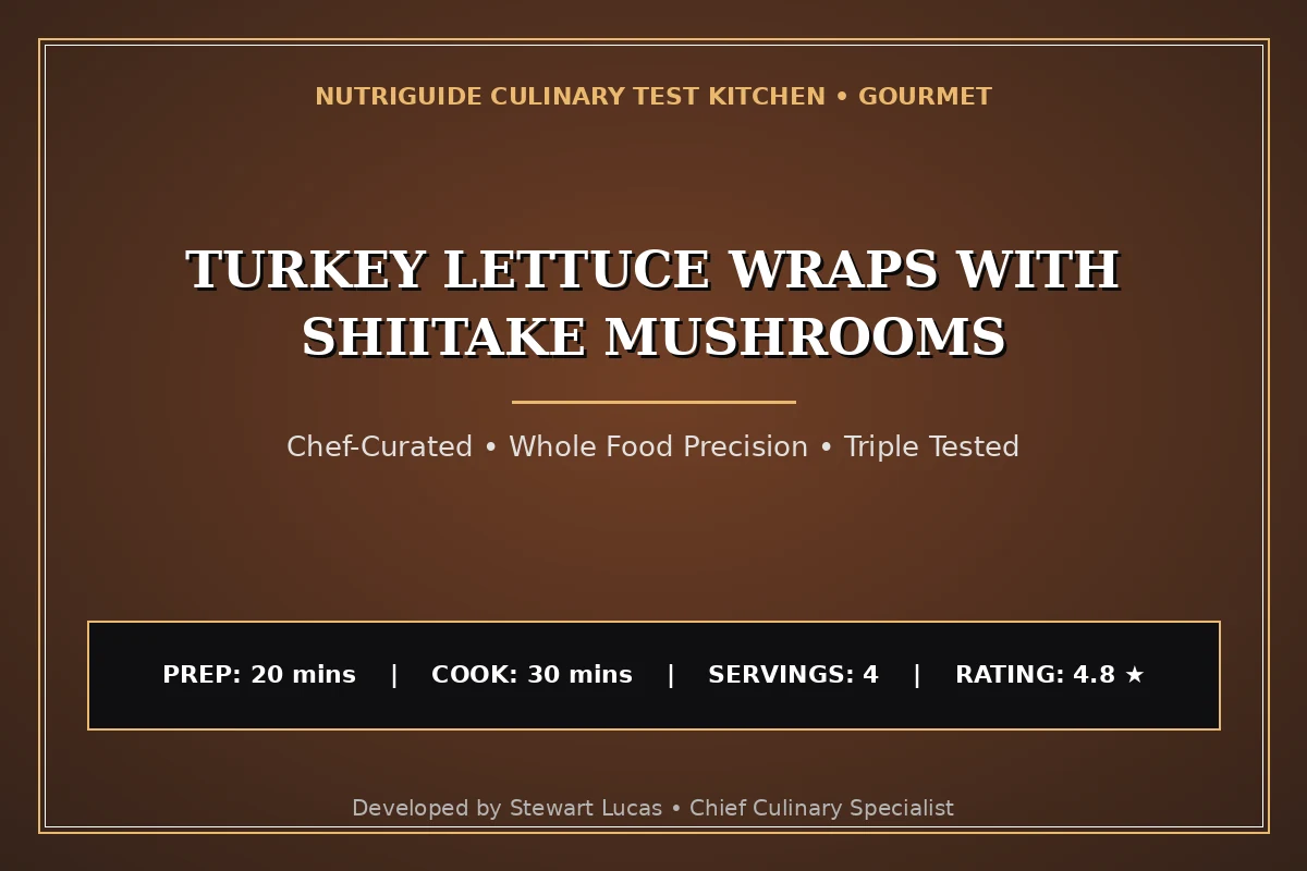 Turkey Lettuce Wraps With Shiitake Mushrooms