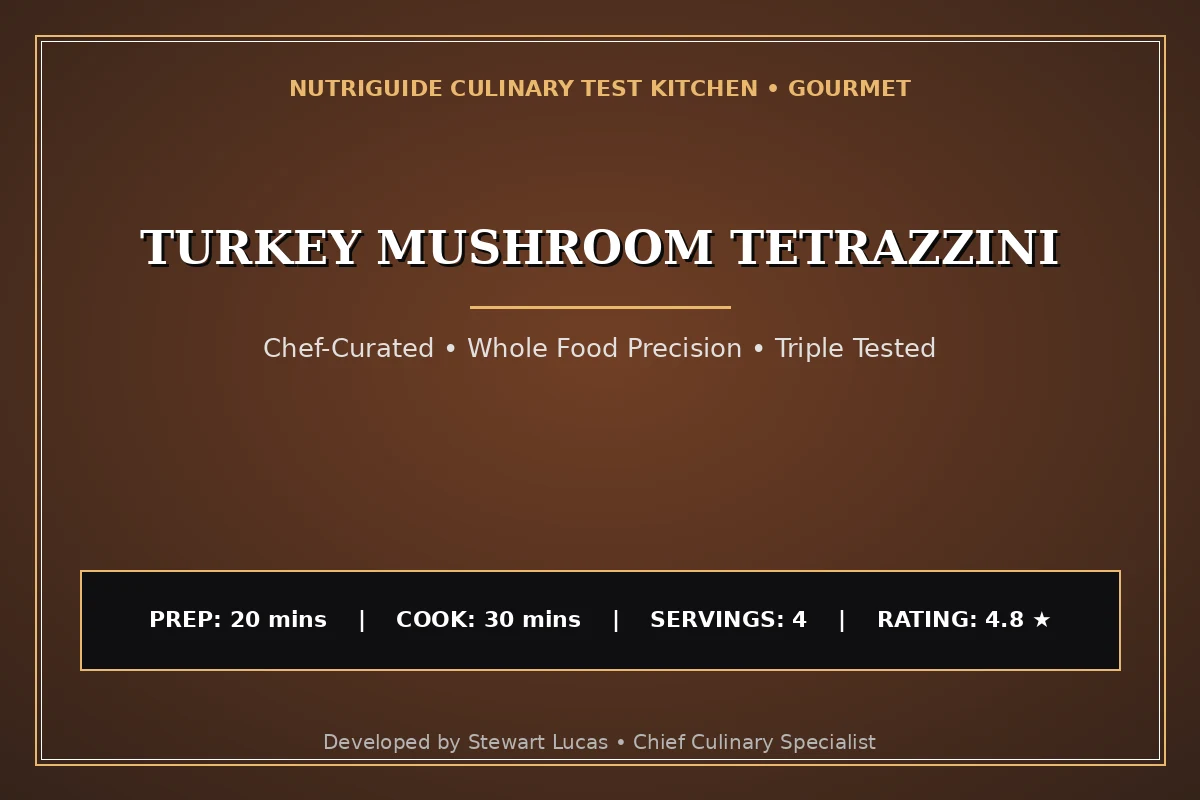 Turkey Mushroom Tetrazzini