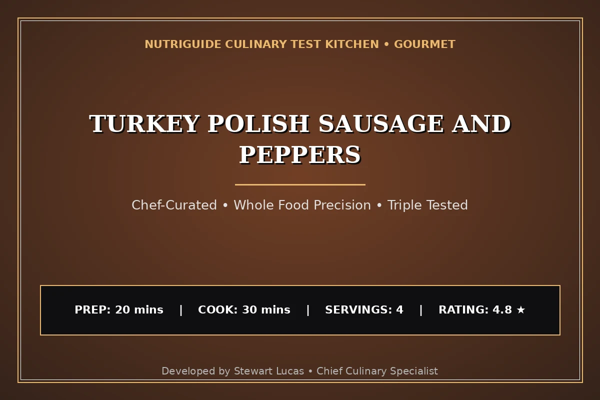 Turkey Polish Sausage And Peppers