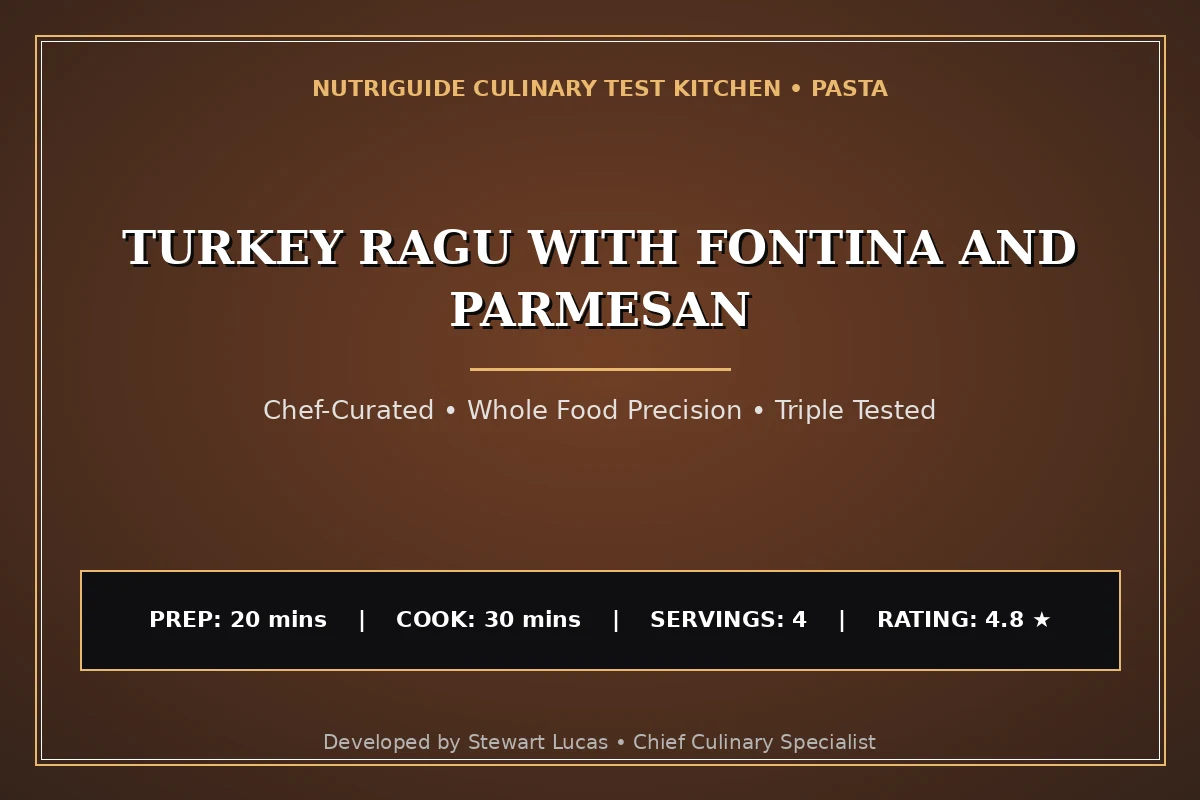 Turkey Ragu With Fontina And Parmesan