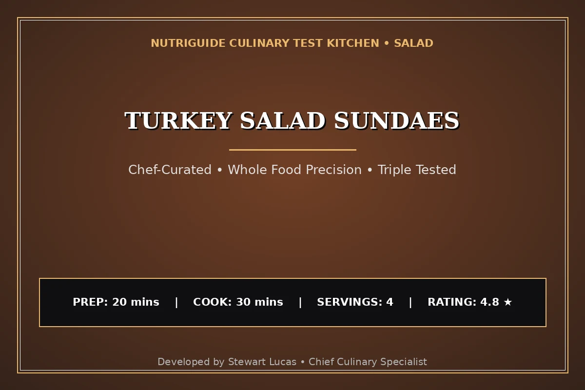 Turkey Salad Sundaes