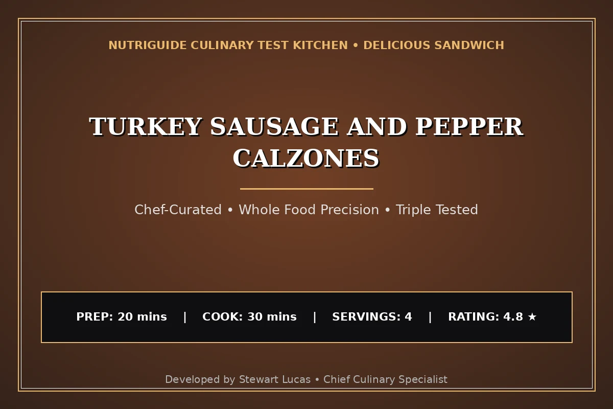 Turkey Sausage And Pepper Calzones