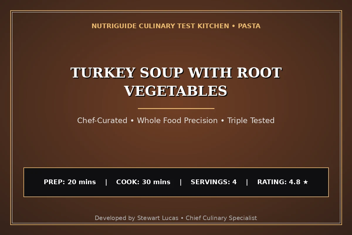 Turkey Soup With Root Vegetables