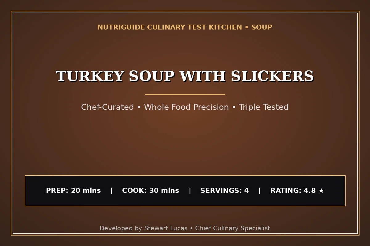 Turkey Soup With Slickers
