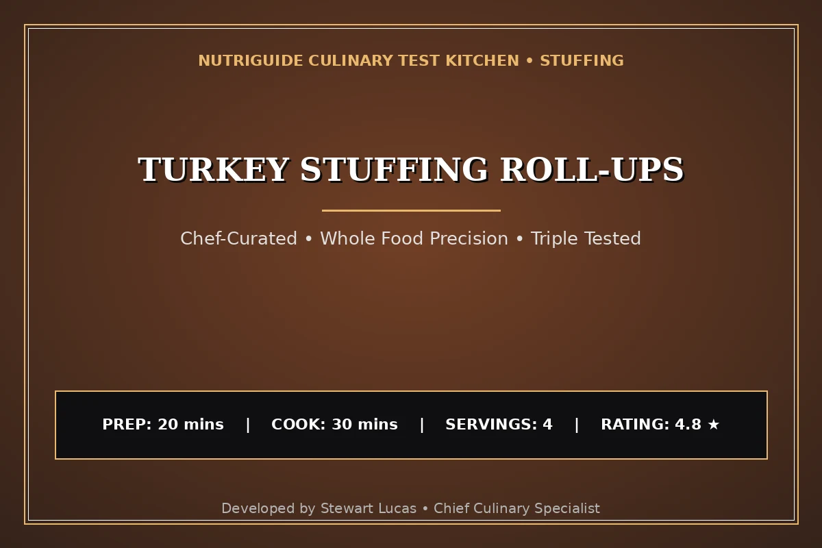 Turkey Stuffing Roll-Ups