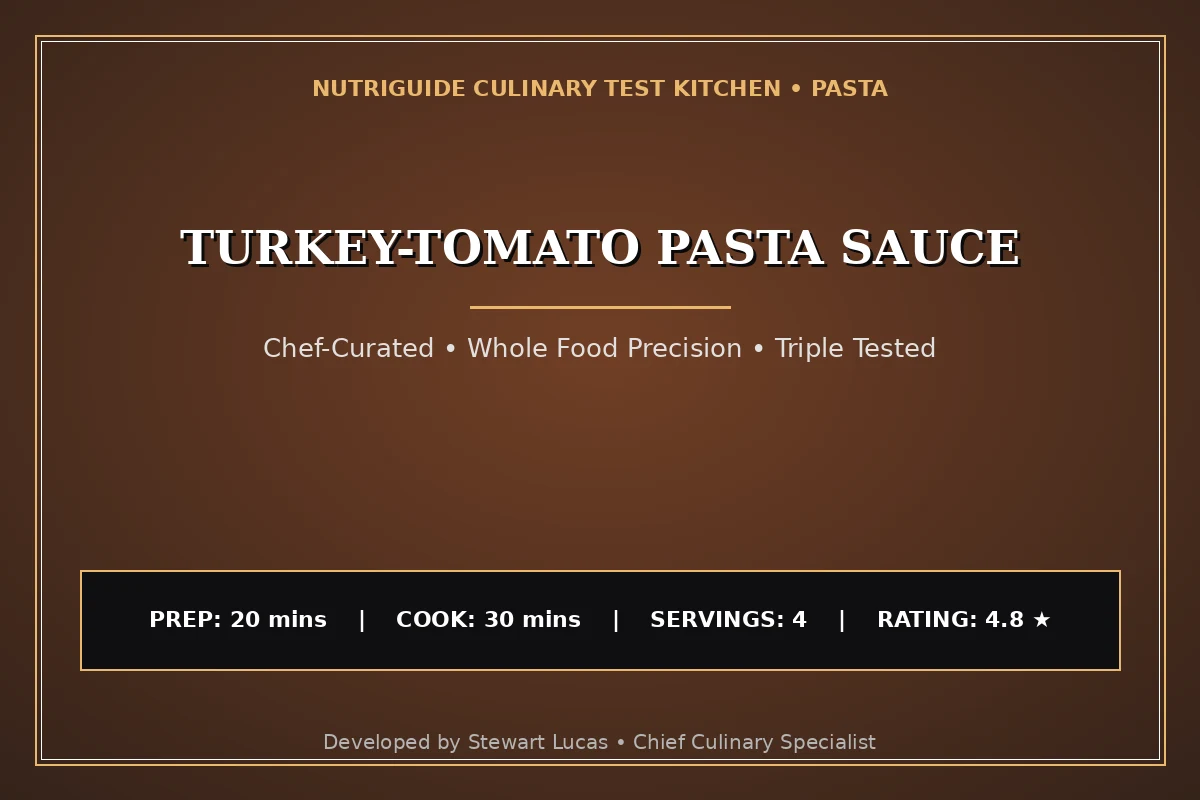 Turkey-Tomato Pasta Sauce
