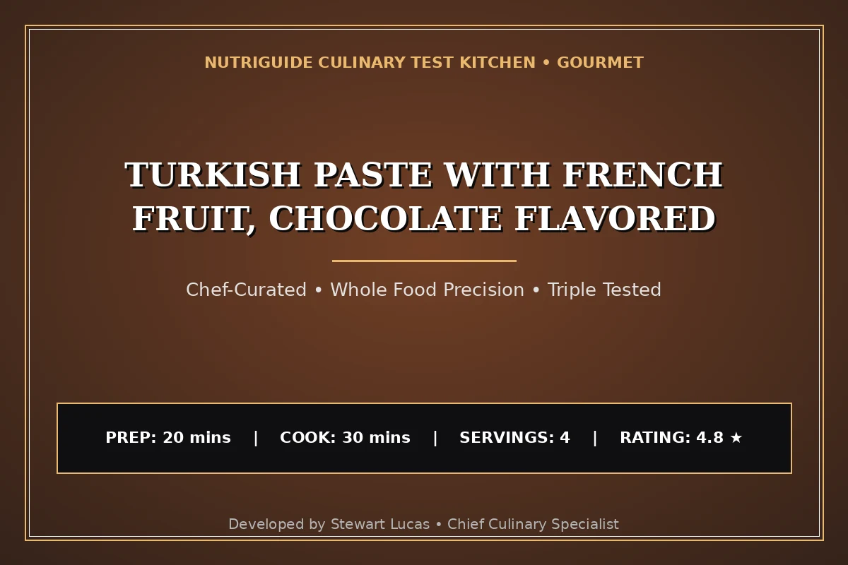 Turkish Paste With French Fruit, Chocolate Flavored