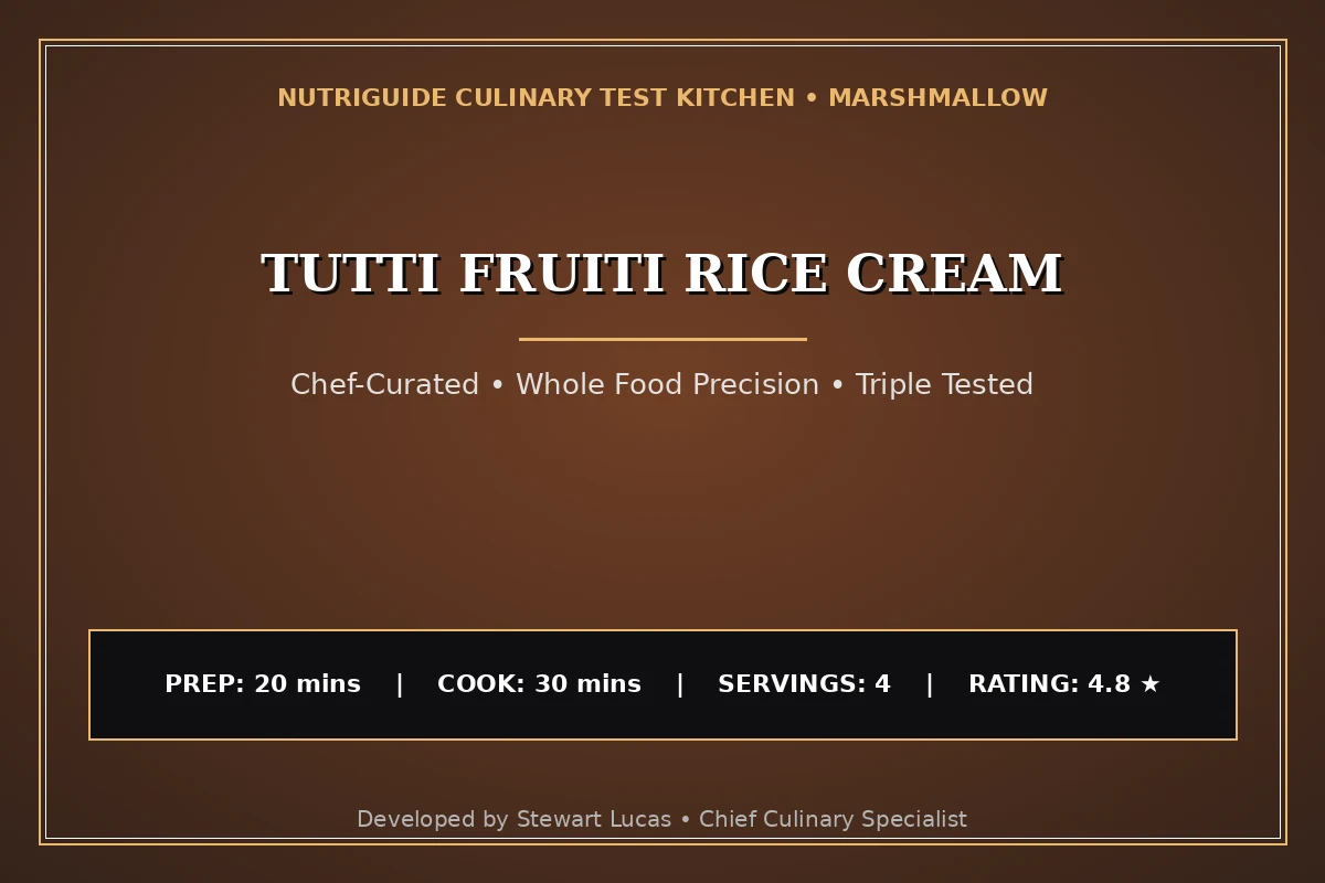 Tutti Fruiti Rice Cream