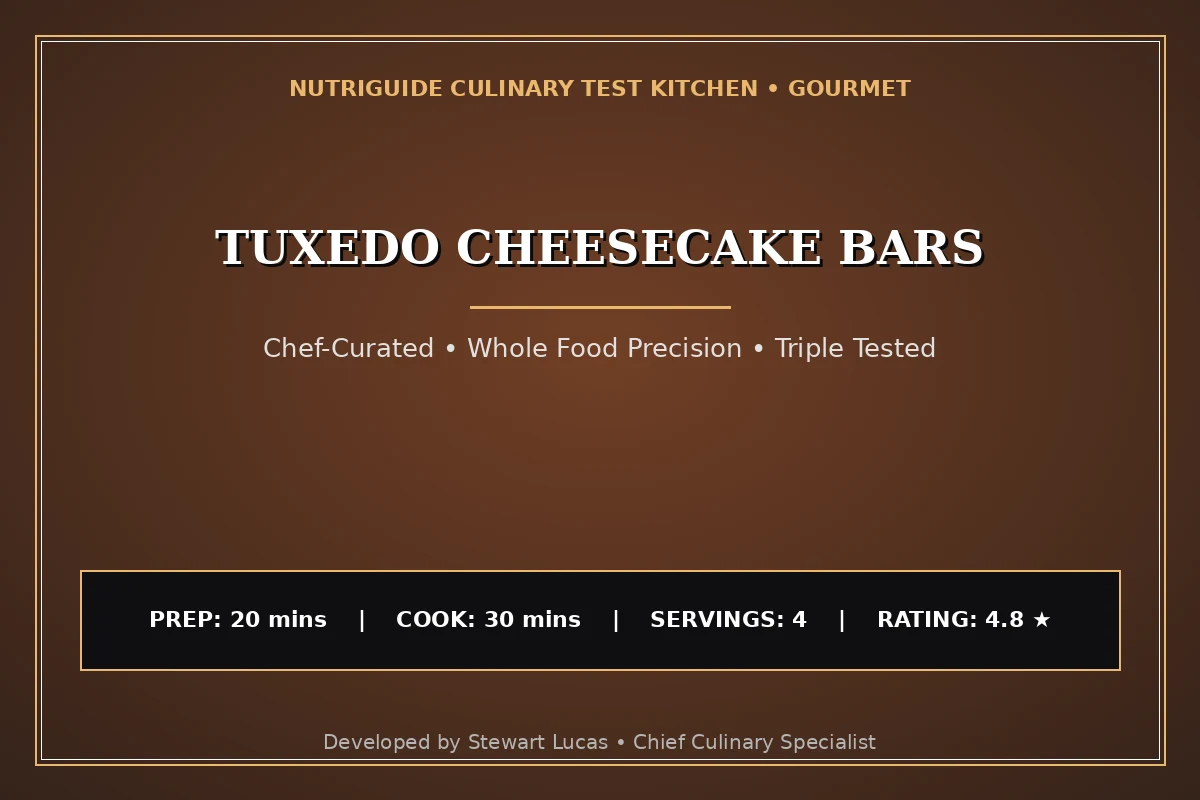 Tuxedo Cheesecake Bars