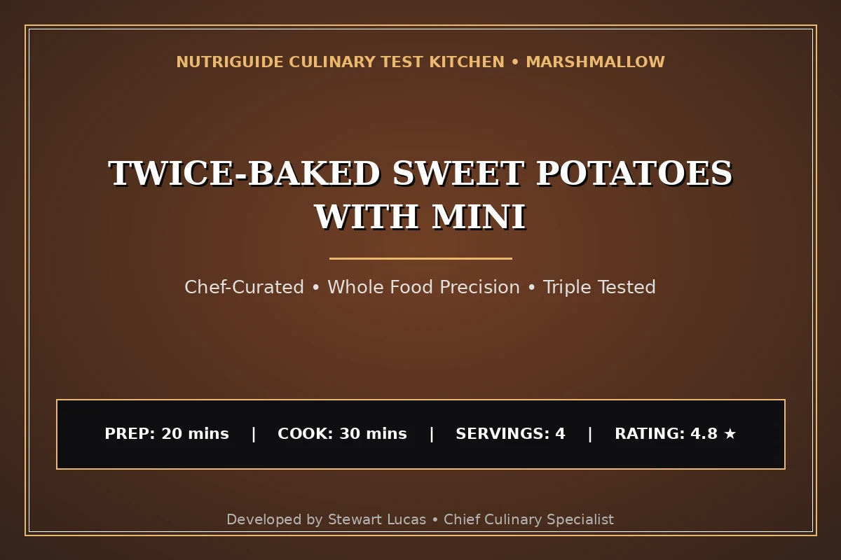 Twice-Baked Sweet Potatoes With Mini