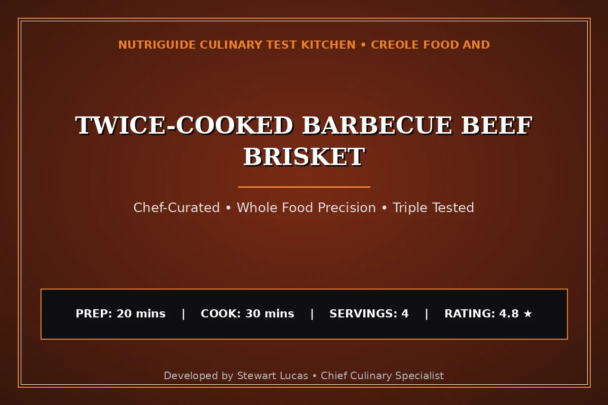 Twice-Cooked Barbecue Beef Brisket