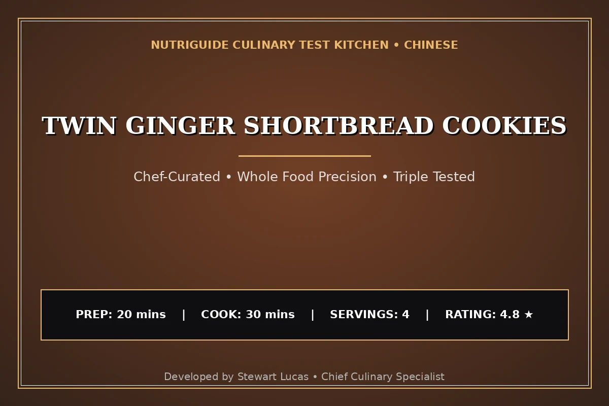 Twin Ginger Shortbread Cookies