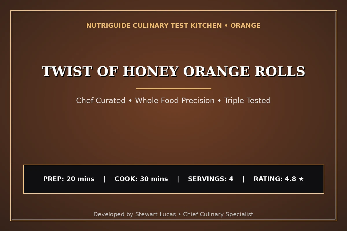 Twist Of Honey Orange Rolls