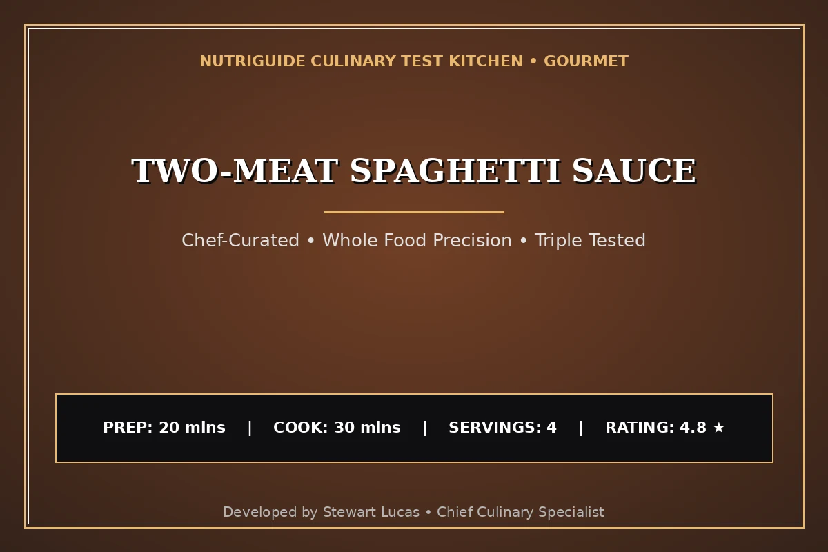 Two-Meat Spaghetti Sauce