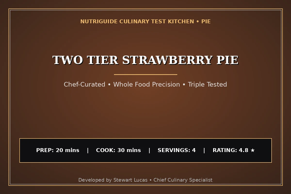 Two Tier Strawberry Pie