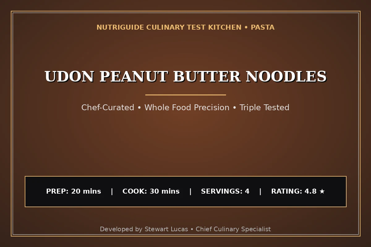 Udon Peanut Butter Noodles