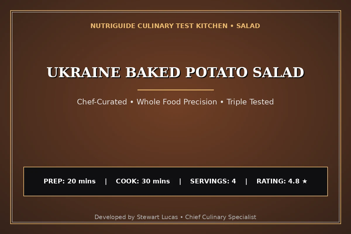 Ukraine Baked Potato Salad