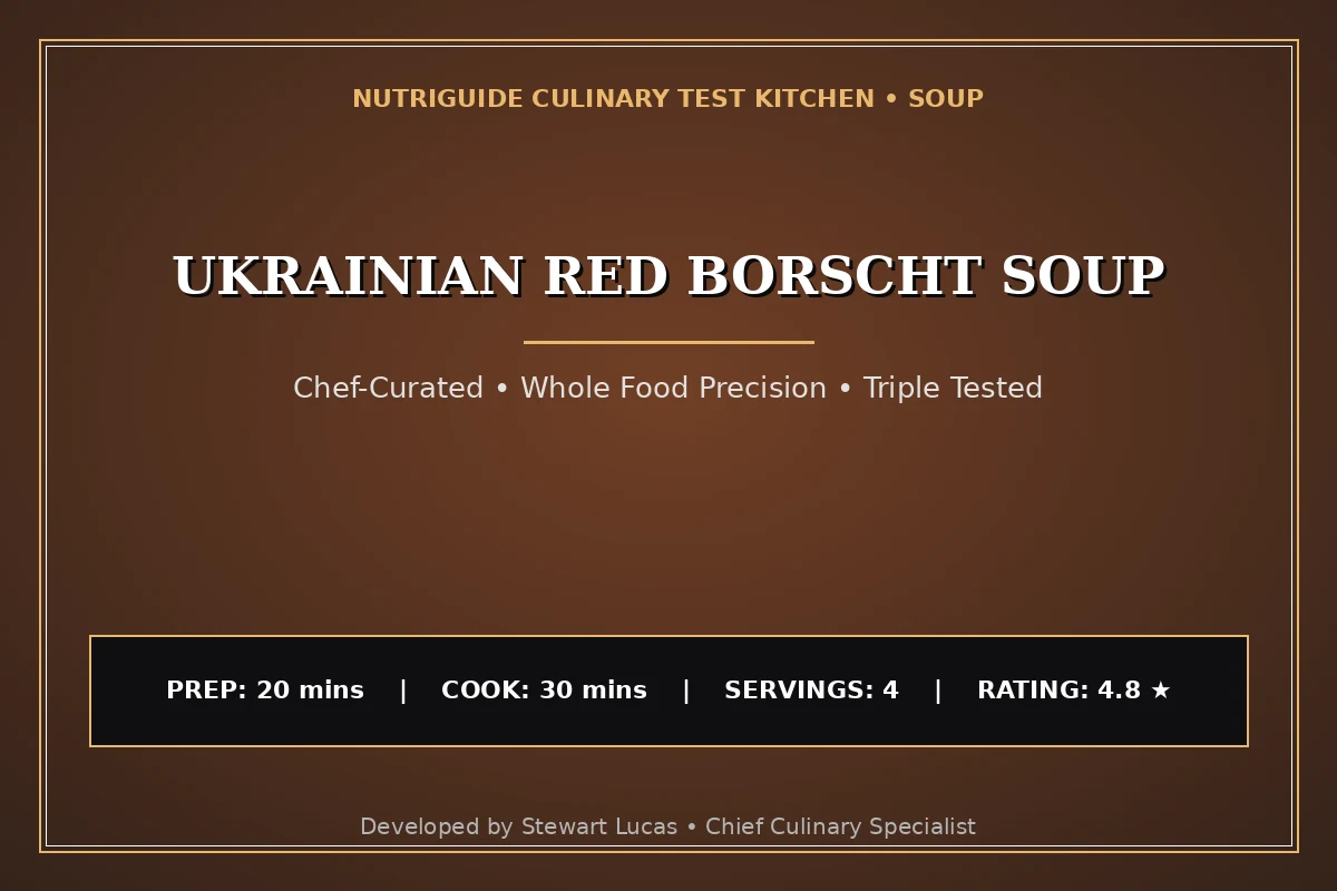 Ukrainian Red Borscht Soup