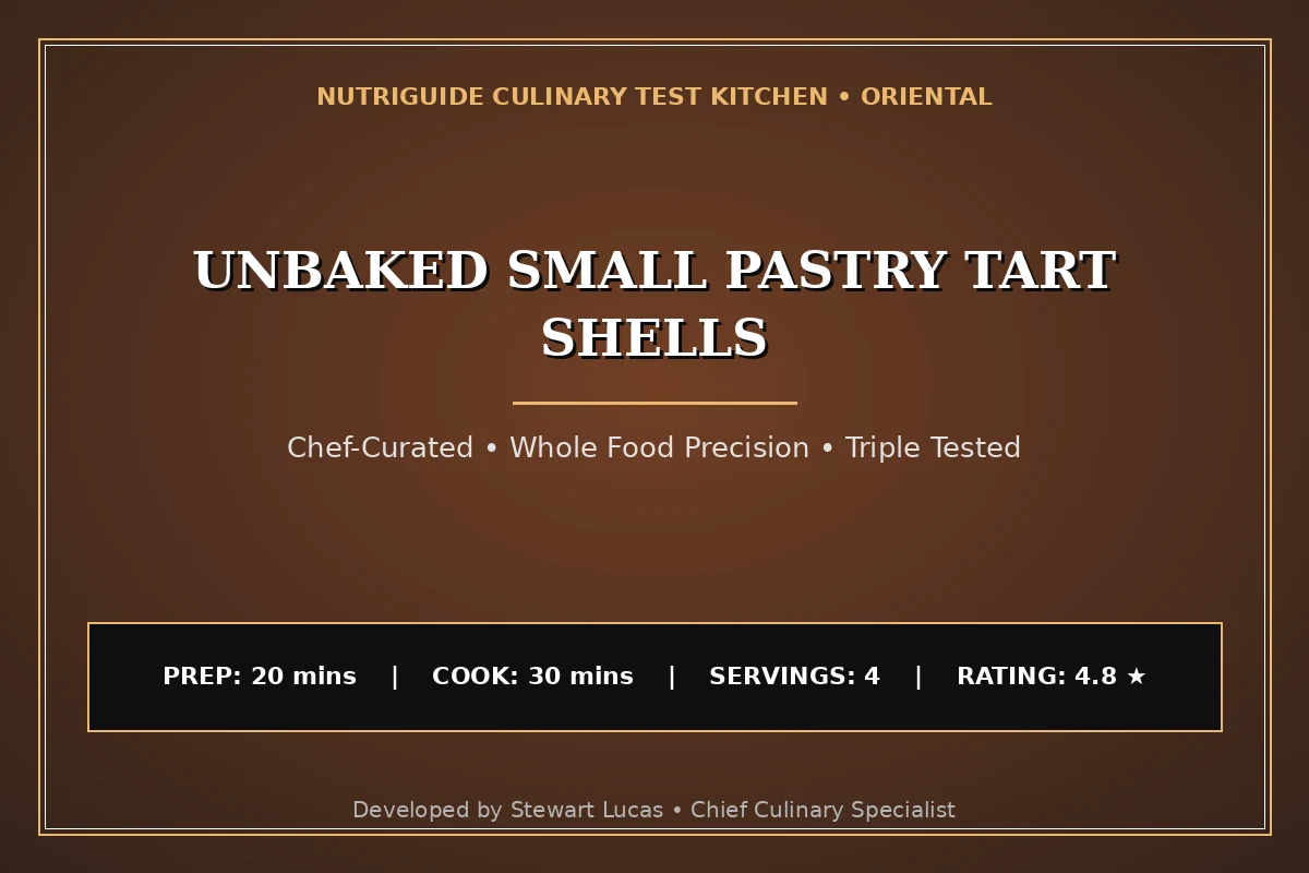 Unbaked Small Pastry Tart Shells