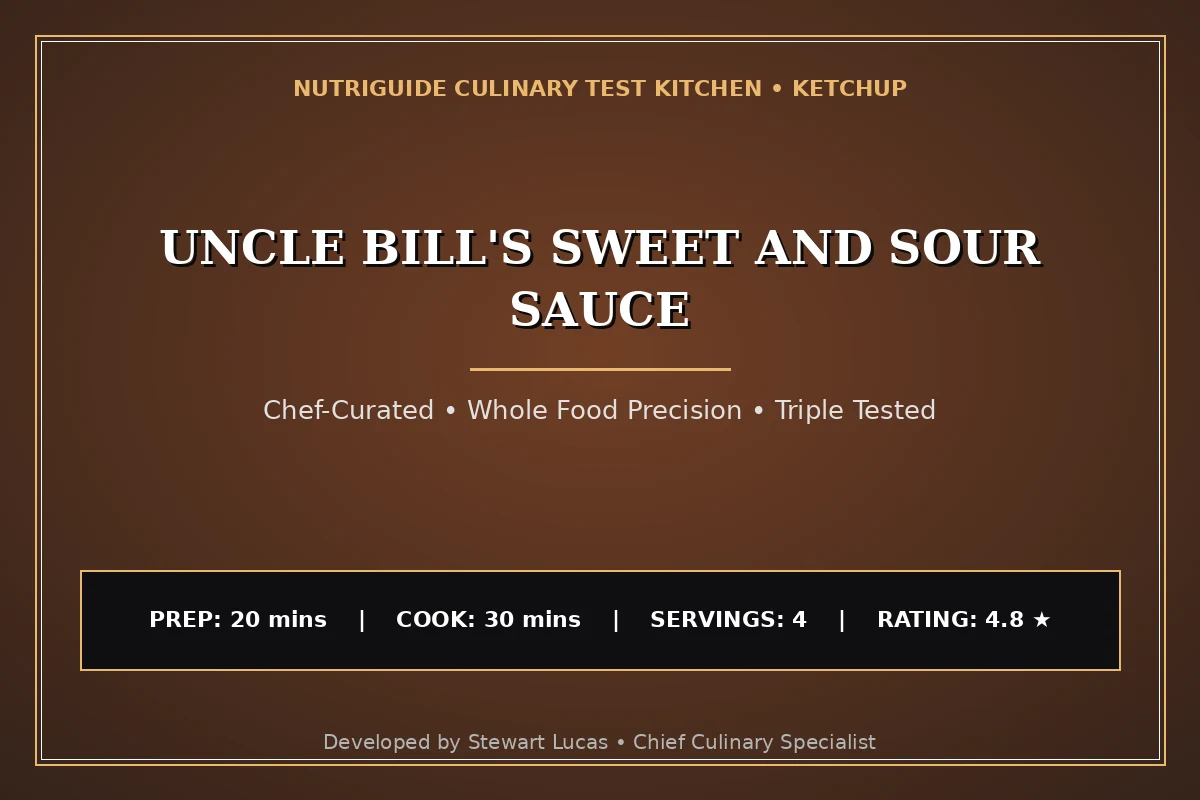 Uncle Bill'S Sweet And Sour Sauce