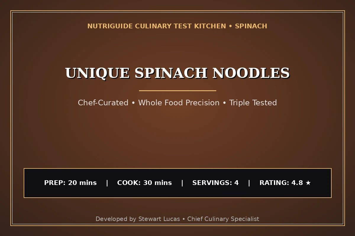Unique Spinach Noodles