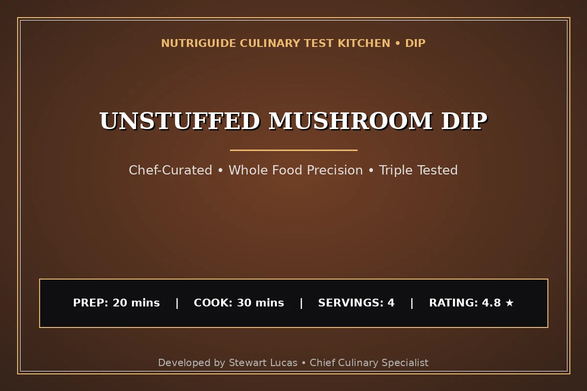 Unstuffed Mushroom Dip