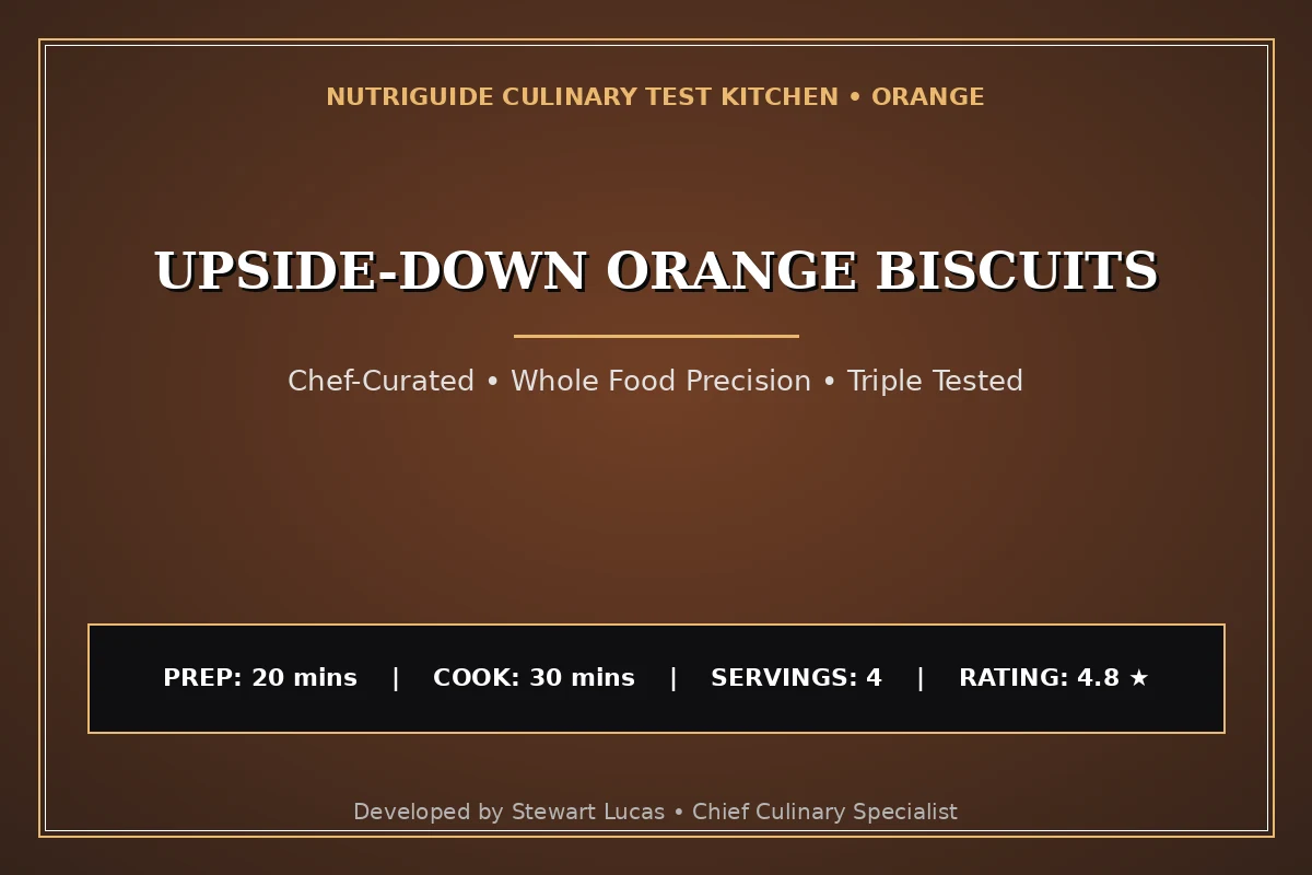 Upside-Down Orange Biscuits