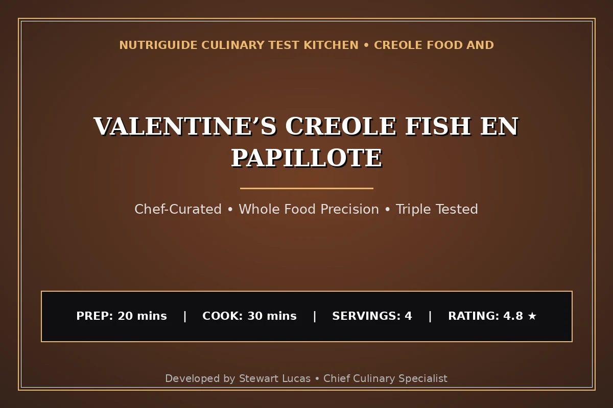 Valentine’S Creole Fish En Papillote