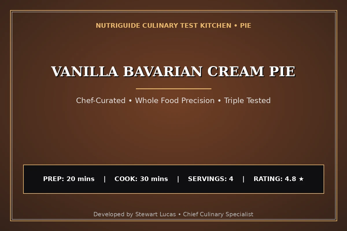 Vanilla Bavarian Cream Pie