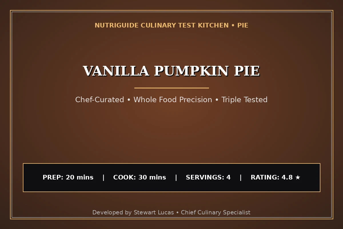 Vanilla Pumpkin Pie
