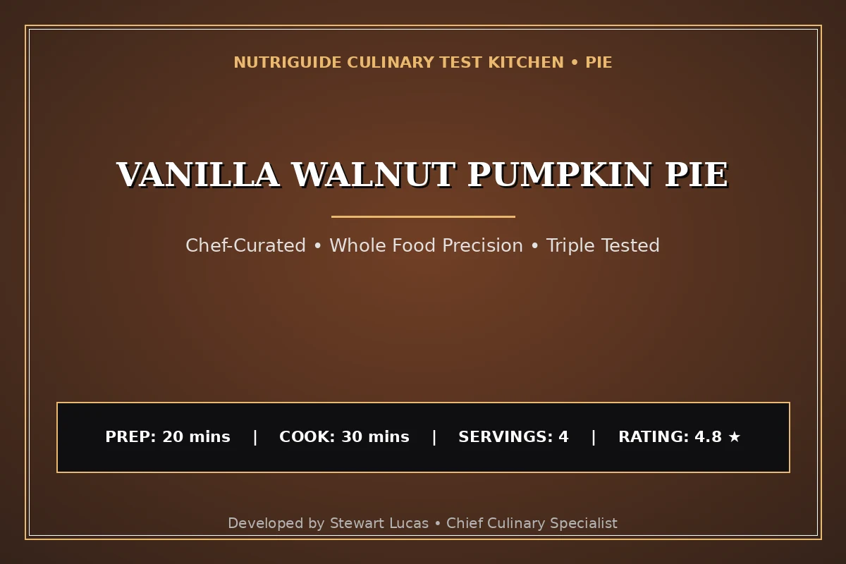 Vanilla Walnut Pumpkin Pie