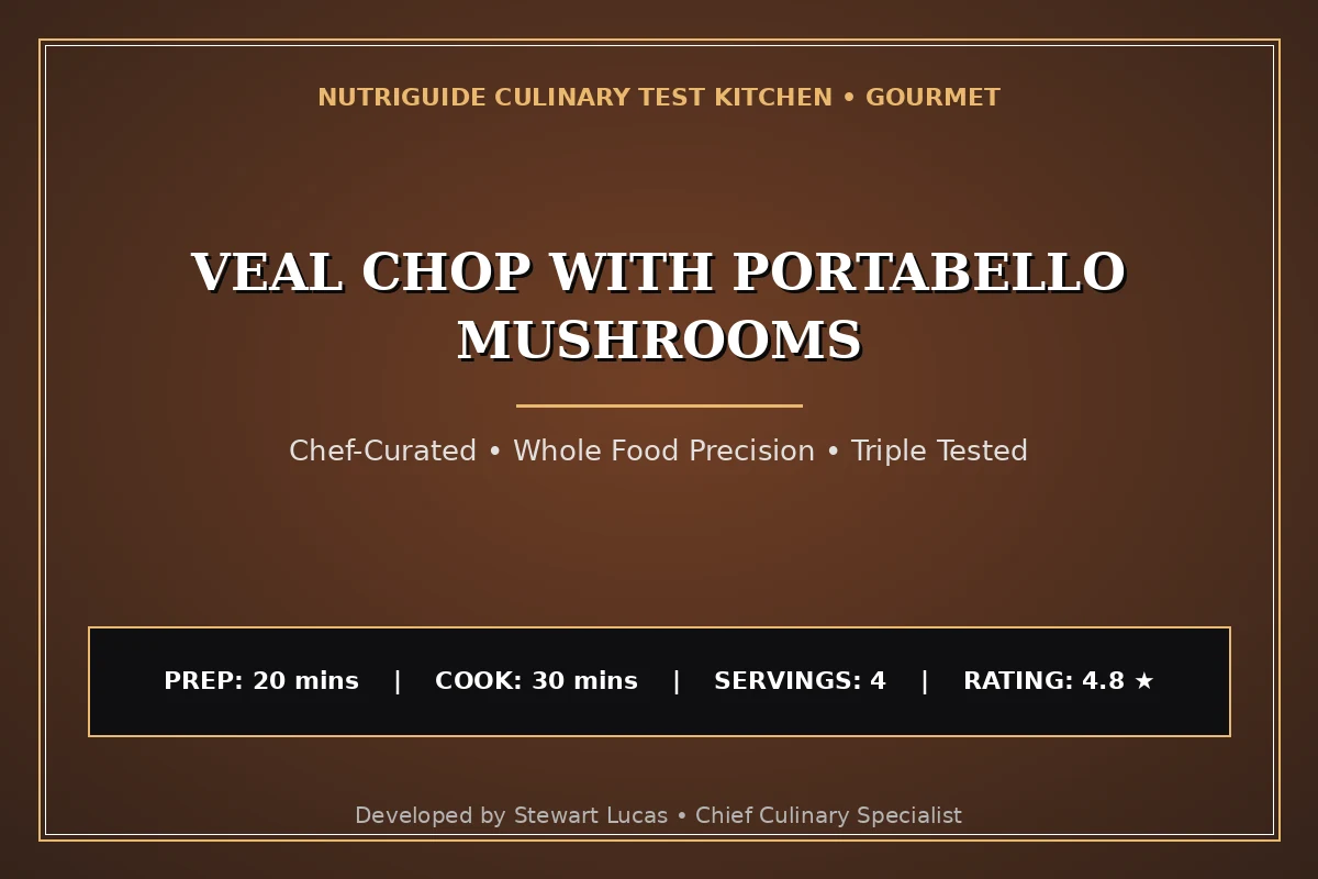 Veal Chop With Portabello Mushrooms