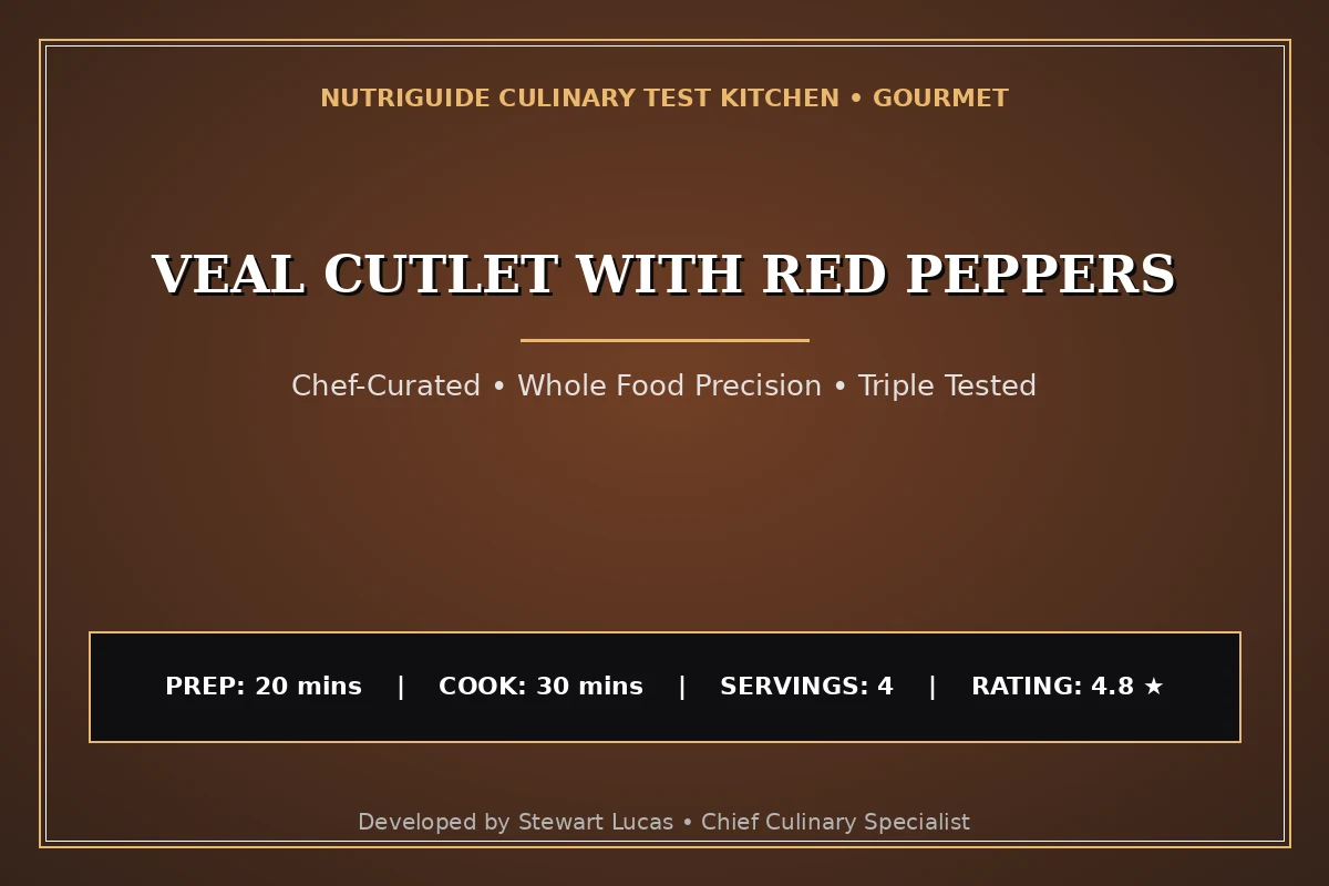 Veal Cutlet With Red Peppers