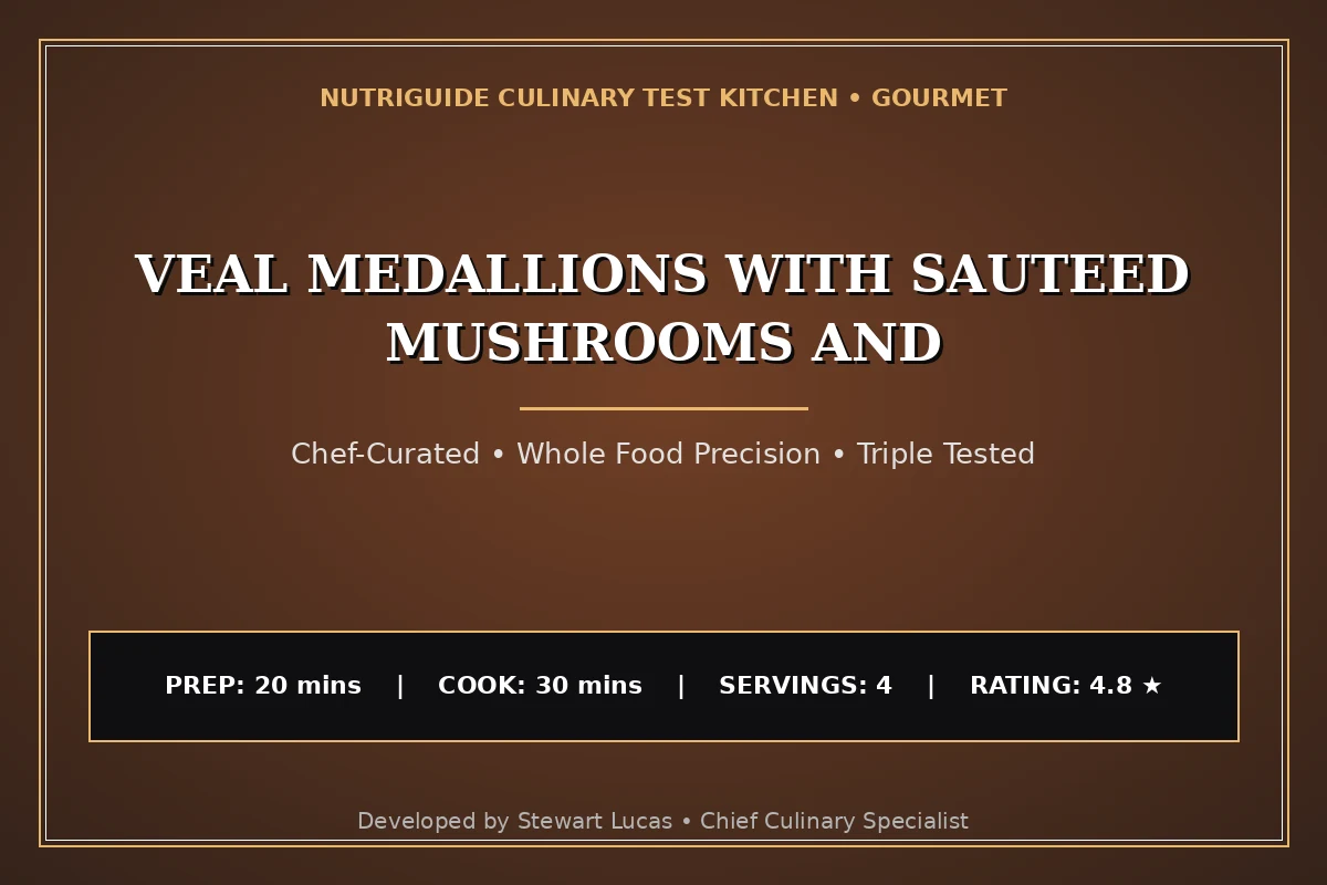 Veal Medallions With Sauteed Mushrooms And