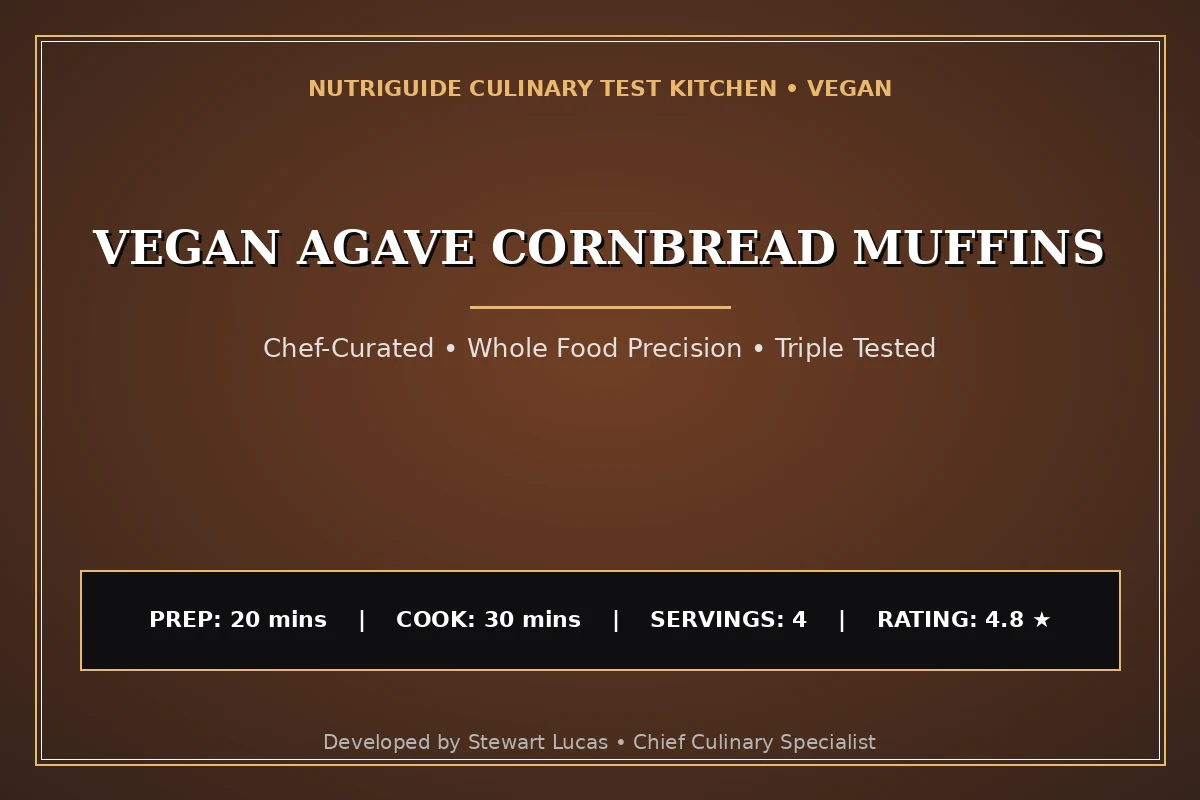 Vegan Agave Cornbread Muffins