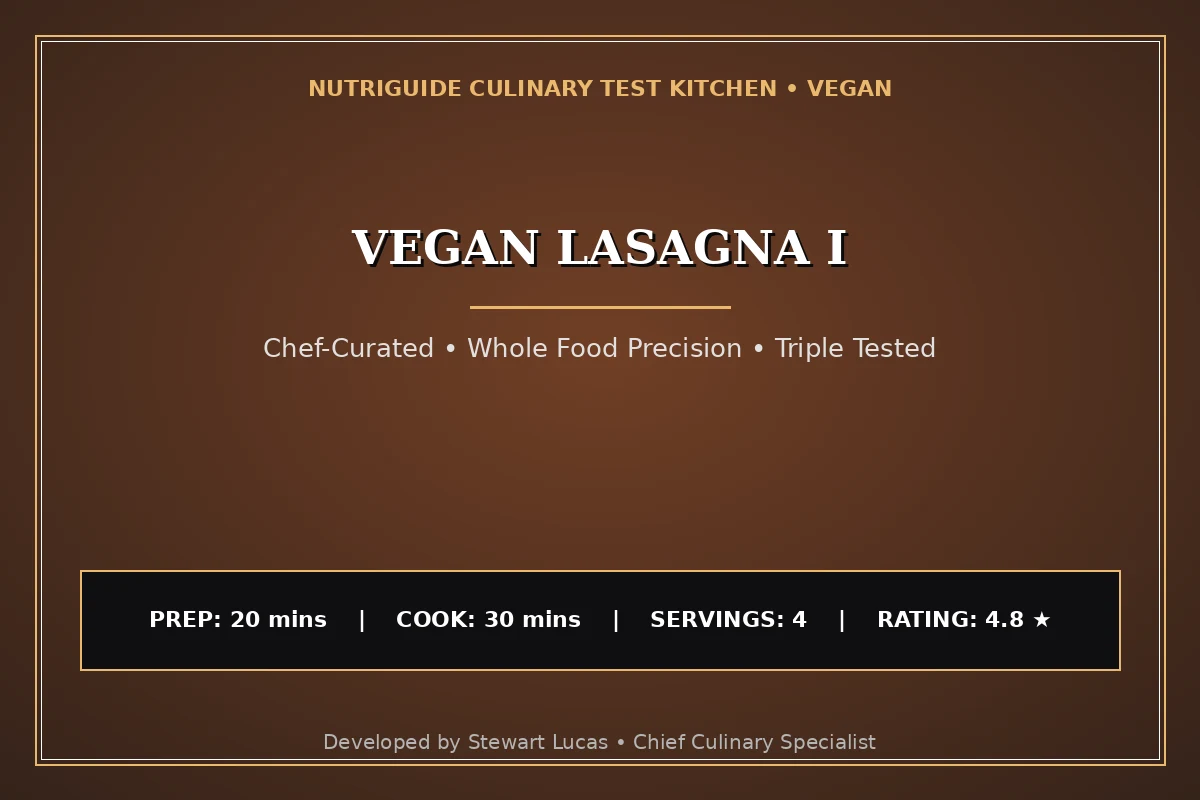 Vegan Lasagna I