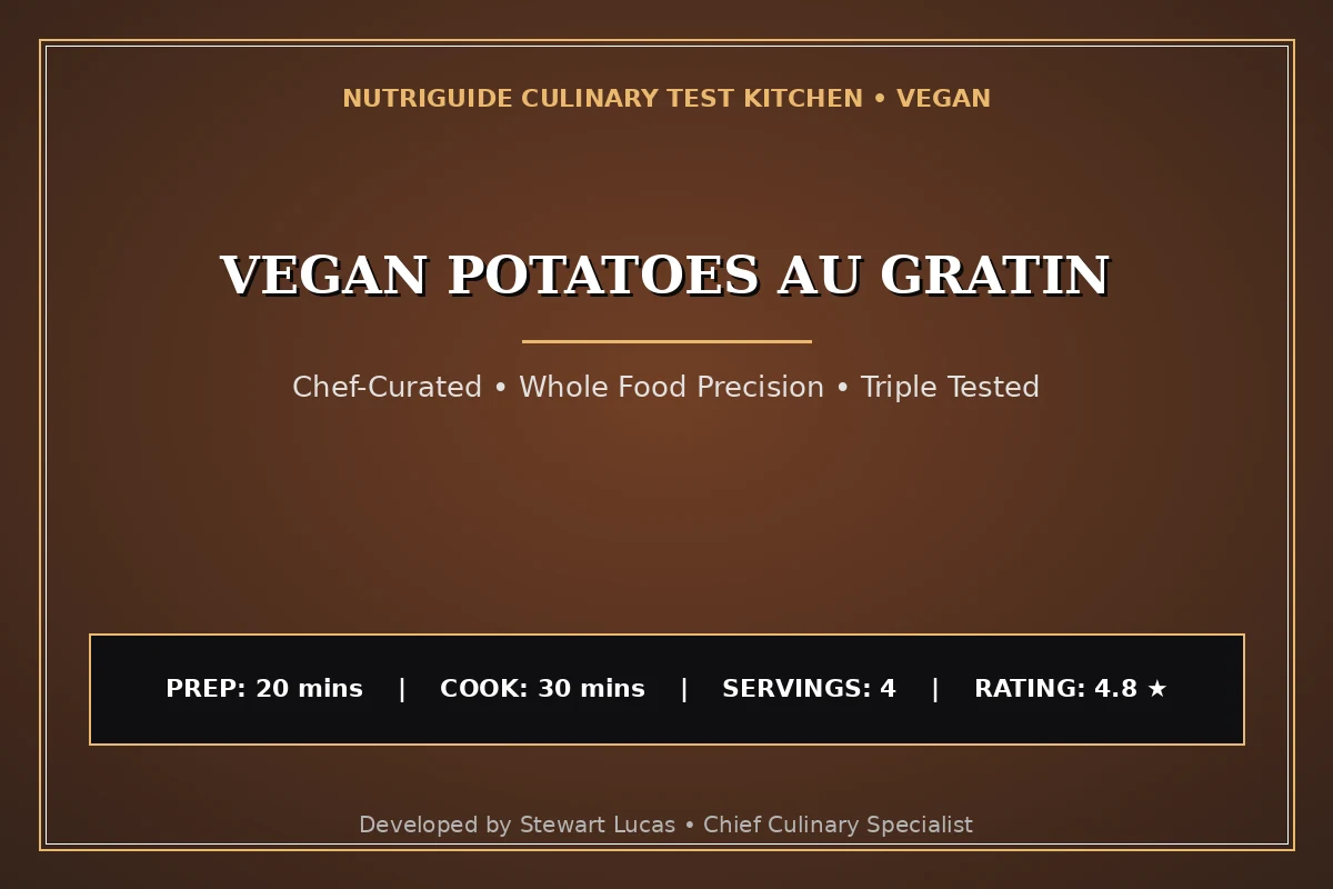 Vegan Potatoes Au Gratin