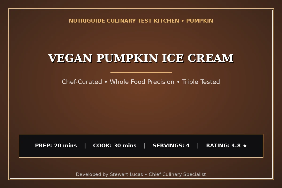 Vegan Pumpkin Ice Cream