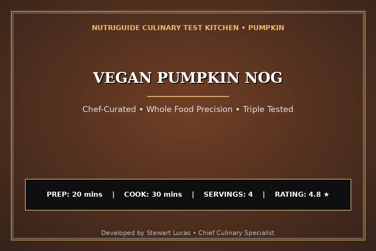 Vegan Pumpkin Nog