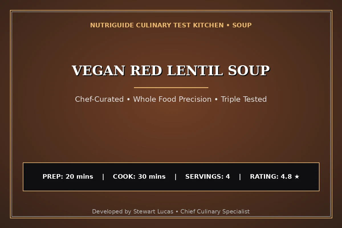 Vegan Red Lentil Soup