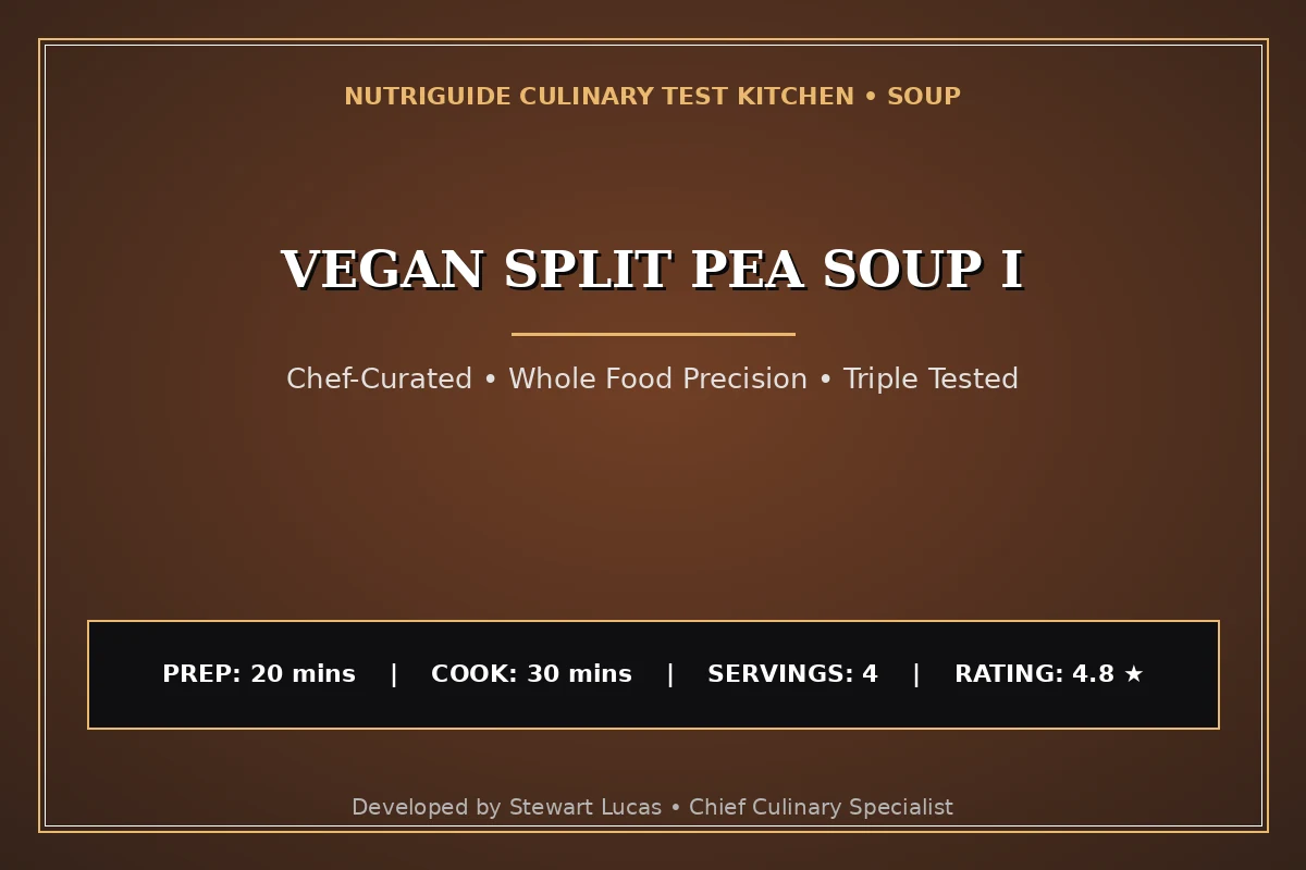 Vegan Split Pea Soup I