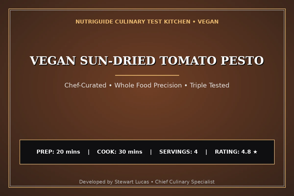 Vegan Sun-Dried Tomato Pesto