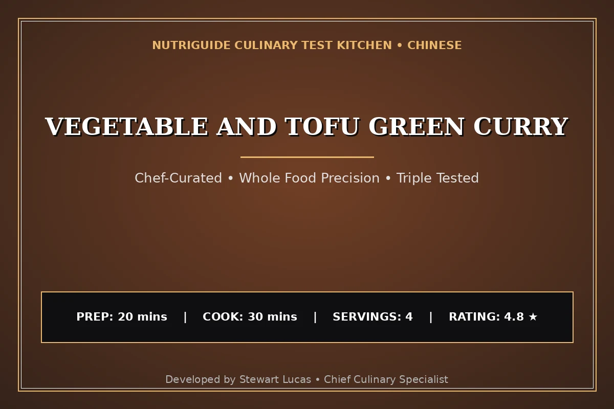 Vegetable And Tofu Green Curry