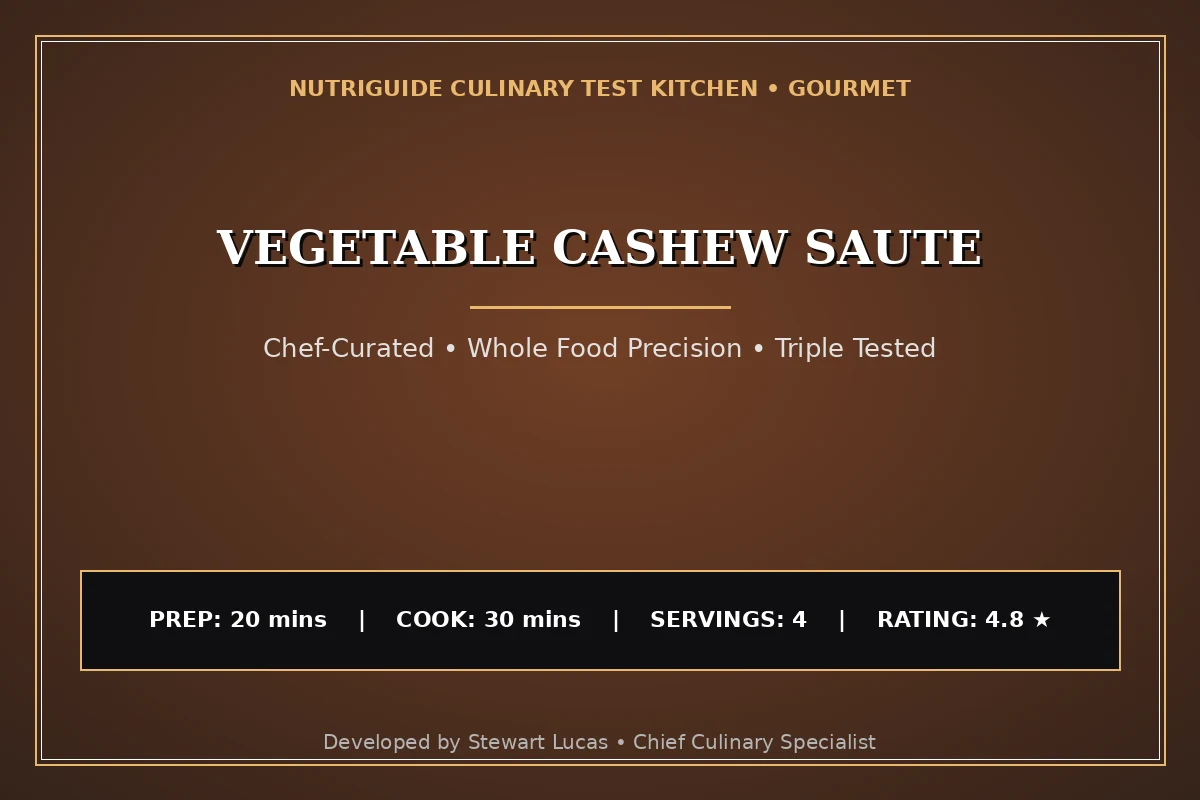 Vegetable Cashew Saute