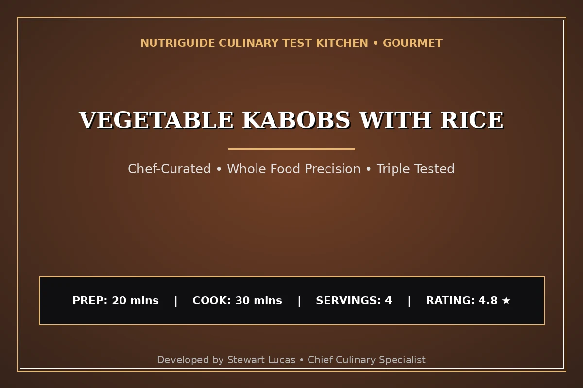 Vegetable Kabobs With Rice