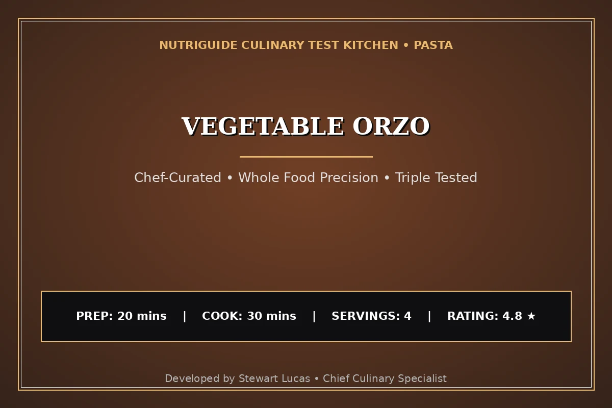 Vegetable Orzo