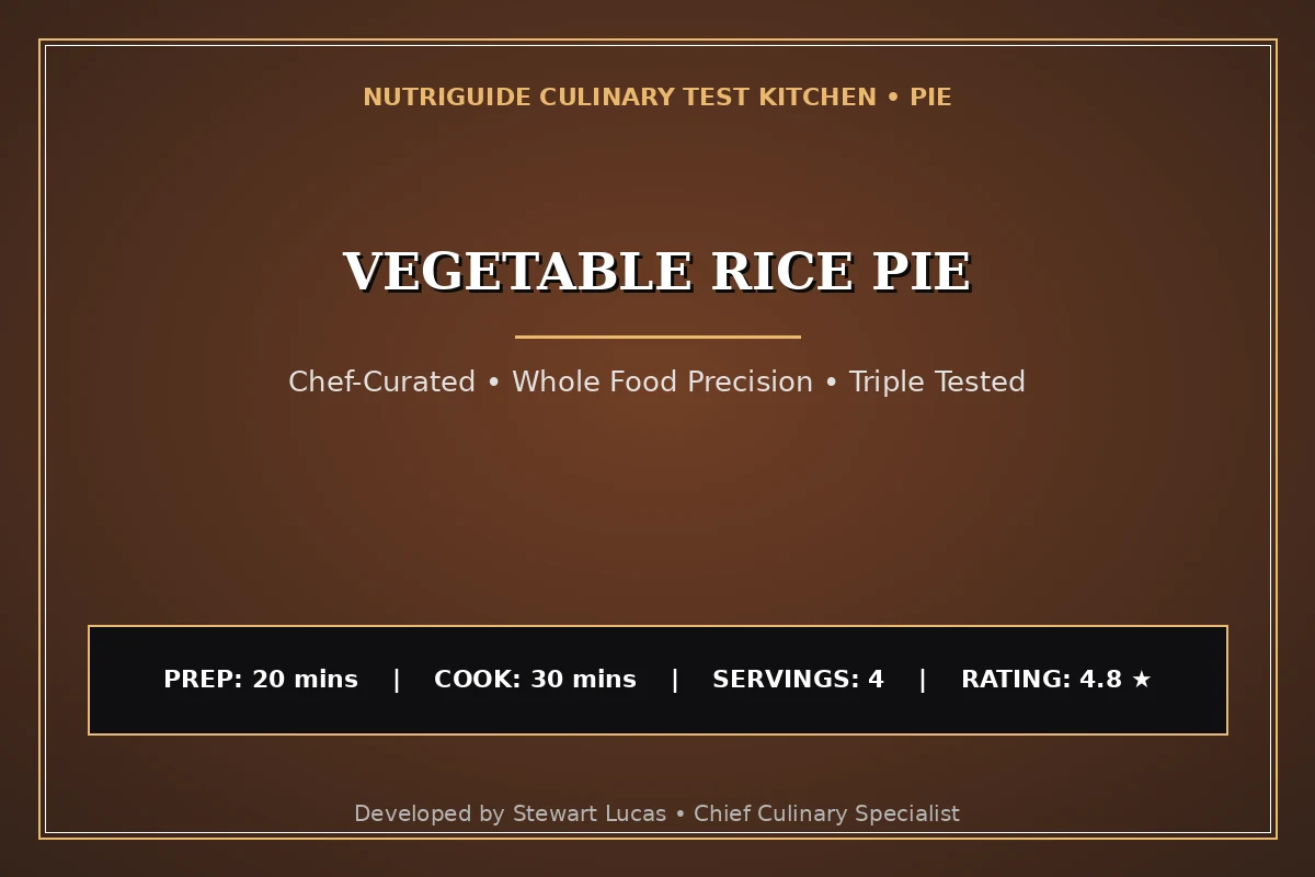 Vegetable Rice Pie