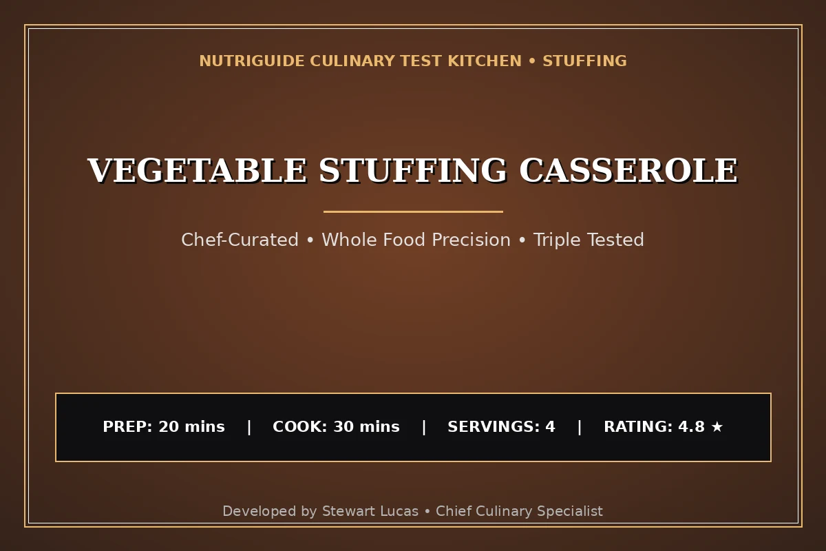 Vegetable Stuffing Casserole