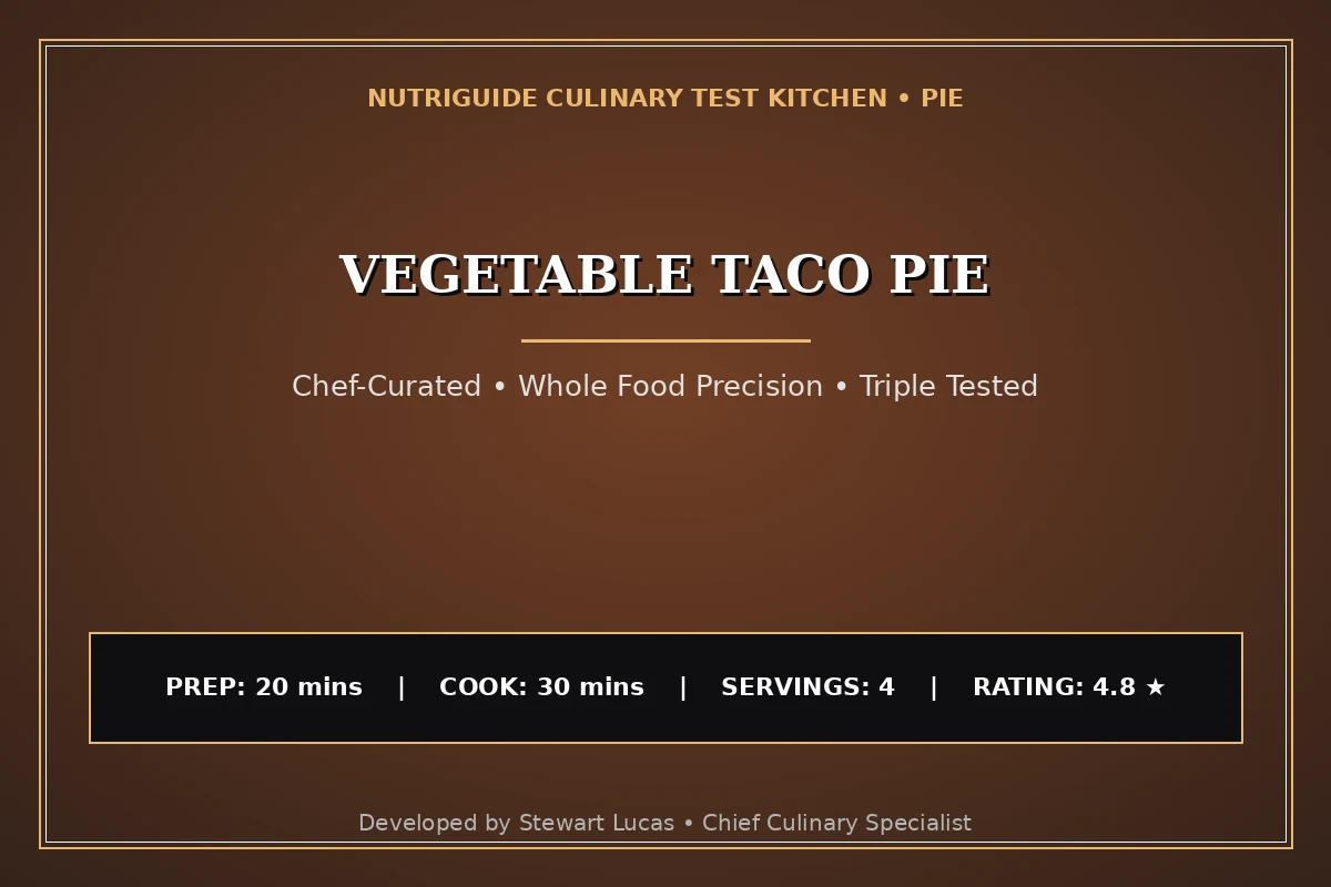 Vegetable Taco Pie